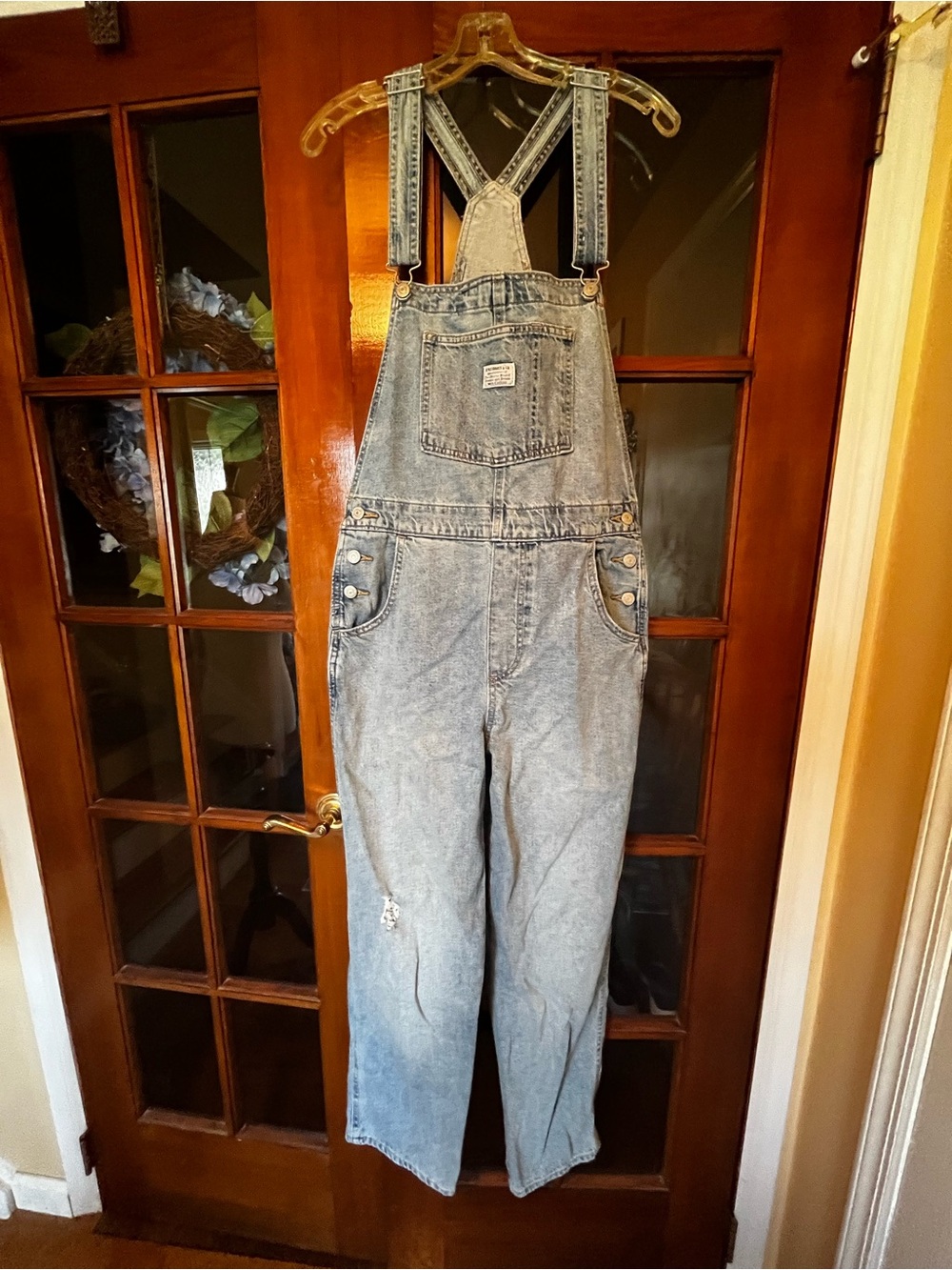 Levi Strauss Light Blue Women's Denim Overalls with Adjustable Straps